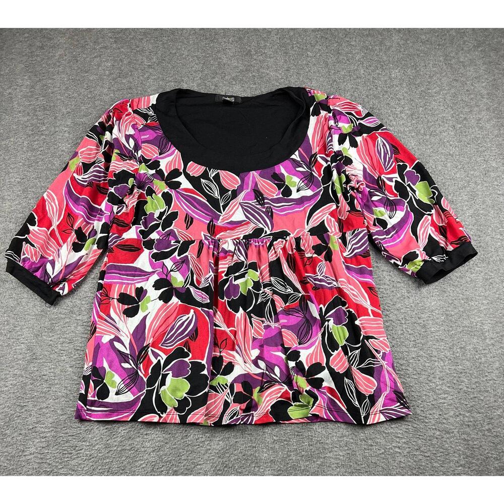 Style & Co. Woman 2X Floral Print Nylon Top